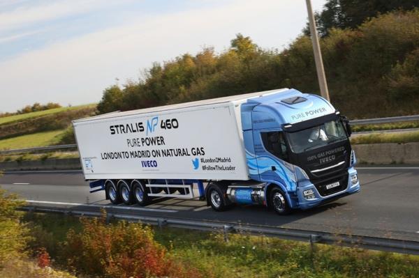 Iveco consigue que su Stralis NP 460 viaje de Londres a Madrid sin repostar